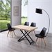 Mesa de centro elevable Lada Fit 80x80 Roble
