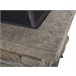 Beliani Fogón de madera KELUD Gris Claro