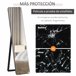 Espejo de Pie Madera de Pino, Vidrio HOMCOM, hogar - decoración Negro