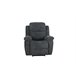 Sillón ALYSA relax manual gris oscuro Gris Oscuro