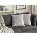 Beliani Cojín decorativo GLORIOSA Gris Claro