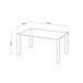 Mesa de comedor Valya 150x90 Transparente