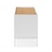 Mueble Tv Curva 3 puertas 160 Blanco