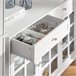 Aparador Cocina con 3 Puertas y 2 Cajones FSB77-W SoBuy Blanco