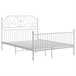 Estructura de cama de metal 160x200 Blanco