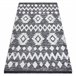 Alfombra ECO sisal BOHO MOROC Etno Zigzag 22319 franjas 136x190 Gris