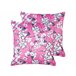 Beliani Cojín decorativo KOELERIA Fucsia