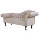 Beliani Chaise longue derecho Terciopelo LATTES Beliani Chaise longue derecho Terciopelo LATTES Beige