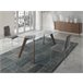 ANGEL CERDA Mesa comedor rectangular cristal Nogal