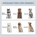 Comedero para Perros MDF, Acero PawHut Marron