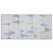 Beliani Alfombra de pelo corto YAYLA 80x150 Gris Claro