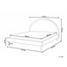 Beliani Cama con somier Bouclé MARGUT 172x214 Beige