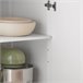 Carrito de Cocina con 2 Puertas y 1 Cajón FKW119-WN SoBuy Blanco