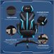 Silla de Oficina Espuma, Nylon, PP, Poliéster y PU Vinsetto Azul