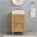 Mueble para debajo del lavabo Iveland con puerta 2 compartimentos Natural