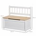 Baúl de Juguetes para Niños MDF, Madera de Pino HOMCOM Blanco
