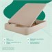Canapé Polipiel Deluxe 105x180 Beige