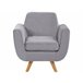Beliani Funda para sillón BERNES Gris