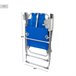 Aktive Pack 2 sillas playa plegables y multiposición asiento alto Azul