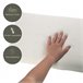 Almohada Viscoelástica Aloe Vera Viaje 30x50cm con Bolsa Transporte 30x50 Blanco/ Gris