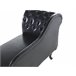 Beliani Chaise longue izquierdo Piel sintética NIMES Negro