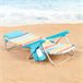 Aktive Silla plegable playa, aluminio, 5 posiciones y bolsillo Multicolor