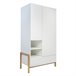 Cómoda 3 cajones y armario 2 puertas 1 cajón Kocot Kids Victor Blanco