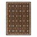 Alfombra KESHAN franjas oriental clásico 7680/53511 300x380 Marron