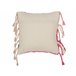 Beliani Cojín decorativo BISTORTA Blanco/ Beige