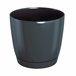 2x Maceta redonda de plastico Coubi Round P Grafito