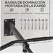 Barra de Dominadas de Pared Acero HOMCOM Negro