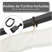 4 Paneles Laterales de Mosquitera para Carpa Poliéster, Nylon 335x0 Negro