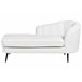 Beliani Chaise longue Bouclé ALLIER Beige