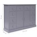 Aparador con 10 cajones madera 113 Gris