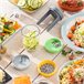 Cortador de Verduras en Espiral y Rallador con Recetas Naranja