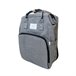 Acomoda Textil – Mochila Cambiador de Pañales para Bebé con Cuna. Gris