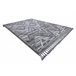 Alfombra MAROC P657 Diamantes Zigzag Étnico Franjas Bereber 180x270 Negro