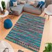 Alfombra De 100 X 150Cm 150x100 Azul