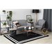 Alfombra HAMPTON cuadro 80x150 Negro