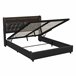 Cama con almacenamiento 200x140 Negro
