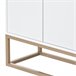 Aparador, 4 puertas, mueble comedor, comedor, sala, cocina 120 Blanco