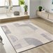 Alfombra de diseño geométrico PORTO - ATTICGO 80x150 Gris