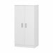 Armario multiusos 2 puertas efecto madera 55 Blanco