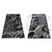 Alfombra GLOSS moderno 529A 82 Mármol Roca elegante glamour 200x290 Negro