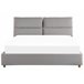 Beliani Cama con somier Terciopelo BATILLY 174x224 Gris