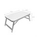 Acomoda Textil – Mesa Plegable de Aluminio 50x30 Blanco/ Gris
