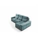 Chaise longue 4 plazas con 3 puffs FULL Azul Medio