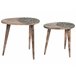 Beliani Conjunto de mesas KHETUA Marron