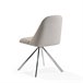 ANGEL CERDA Silla comedor giratoria acero Gris