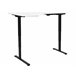 Beliani Escritorio ajustable DESTINES 160x109 Blanco/ Negro